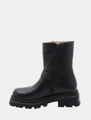 Bottines en cuir - Noir
