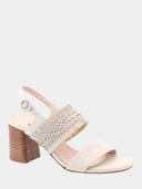 Sandales à talon moyen - Beige