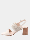 Sandales à talon moyen - Beige