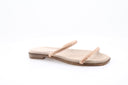 Mules plates en strass - Beige