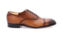 ANTONIO MAURIZI - Richelieu Homme en cuir lisse - Cognac 