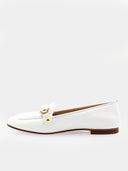 Mocassins en Cuir Verni – Blanc