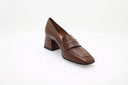Mocassin à talon - Marron