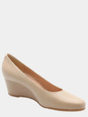 Ballerines à talon et plateforme - Beige