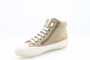 Baskets montantes en cuir - Beige