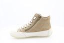 Baskets montantes en cuir - Beige