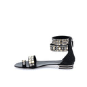 Sandales en cuir - Noir