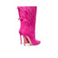 CASADEI® - Stretch Lace Boots - Fuchsia