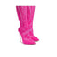 CASADEI® - Stretch Lace Boots - Fuchsia