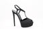 CASADEI® - Leather Platform Sandals - Black Denim