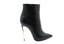 CASADEI - Leather heeled ankle boots - Black