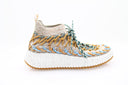 Nama Sock Sneaker - Beige/Bleu