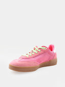 Rebel Sneakers femme à semelle gomme – Rose & vert pastel