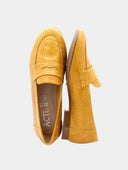Mocassins en cuir - Jaune