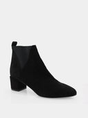 ALBANO - Bottines à talon en suède - Noir