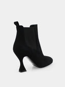 Bottines en cuir suède - Noir