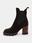 Bottines en suède - Marron foncé