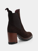 Bottines en suède - Marron foncé
