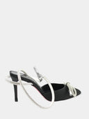 ALBANO - Escarpins en satin à talon - Noir
