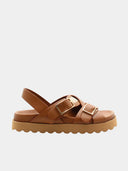 Sandales en cuir - Marron