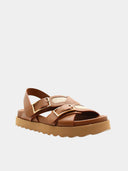 Sandales en cuir - Marron