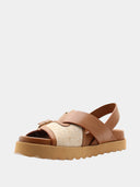 Sandales en cuir - Marron