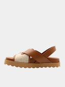 Sandales en cuir - Marron