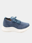 Sneaker Knit Bouclé - Bleu