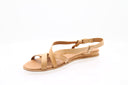 Sandales basses en cuir - Beige