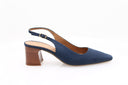 Escarpin en nubuck - Bleu foncé