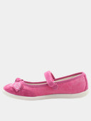 Ballerines enfant à bride fine - Fuchsia