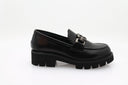 Mocassins en cuir verni - Noir