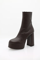 Bottines à talon (11,5cm) - Marron foncé