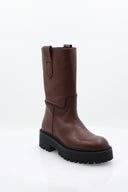 Bottes en cuir de veau - Marron