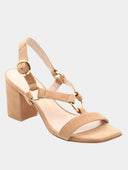 Sandales à talon - Beige
