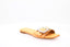 STUART WEITZMAN - Rhinestone Leather Mules - Apricot 