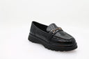 Mocassins verni Evanthi - Noir