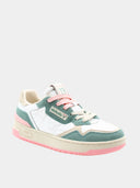 Sneakers C80 Urban - Blanc, vert jade & rose