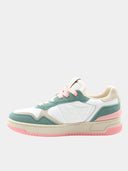 Sneakers C80 Urban - Blanc, vert jade & rose