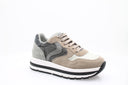 Baskets en daim - Beige et Gris