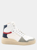 YVES SAINT-LAURENT - SL24 High-Top Sneaker - Off White/Blue
