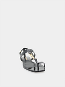 Cassandra 05 Sandal (Cuir verni) - Noir